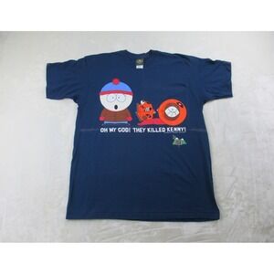 VINTAGE South Park Shirt Mens Extra Large Blue Kenny Cartoon Comedy Central 1997